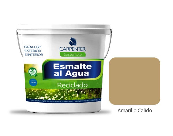 Pintura Reciclada Color Amarillo Calido (Galon)