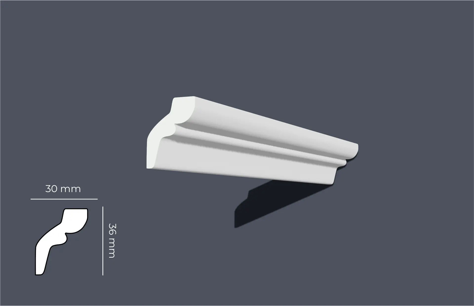 Moldura de Techo CRP 004