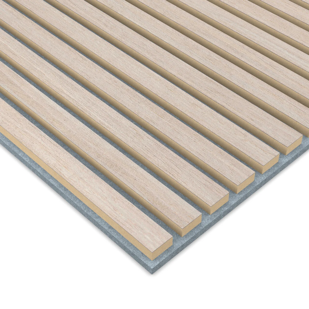 Panel Acustico 60x60 Ceniza / PET Gris