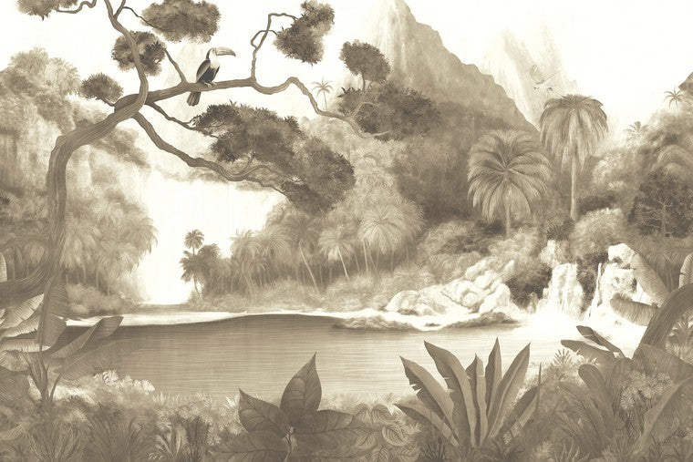 Papel Mural - Toucan Sepia - DG4TOU101X