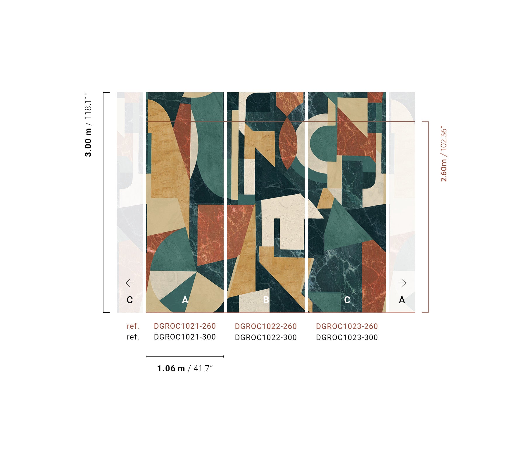 Papel Mural - Palazzi - DGROC 102X