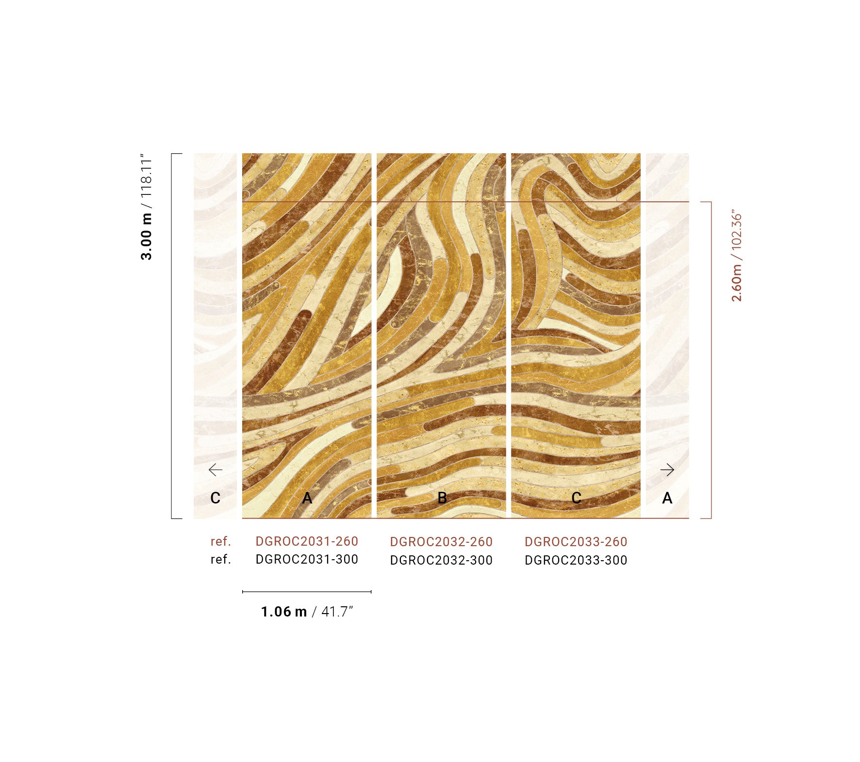 Papel Mural - Serpentine - DGROC 203X