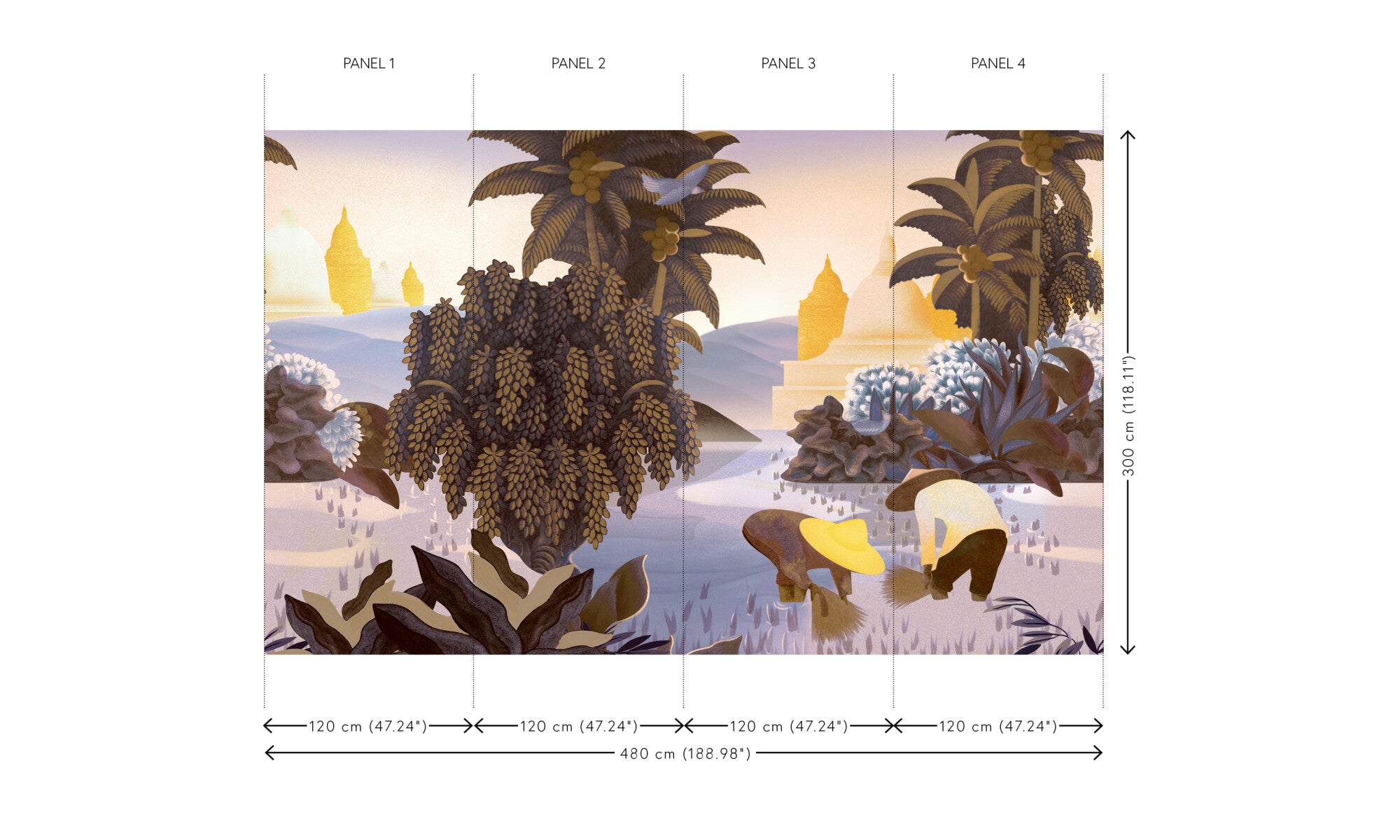 Papel Mural - Hills Of Sapa - 97590