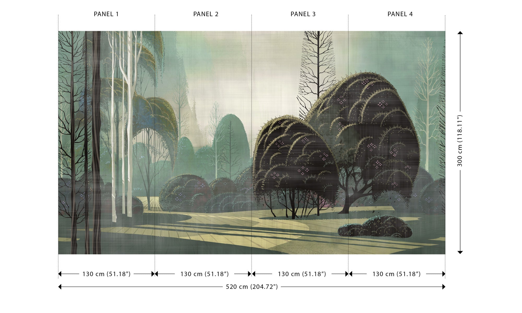 Papel Mural - Le Jardin Mystique - 97550