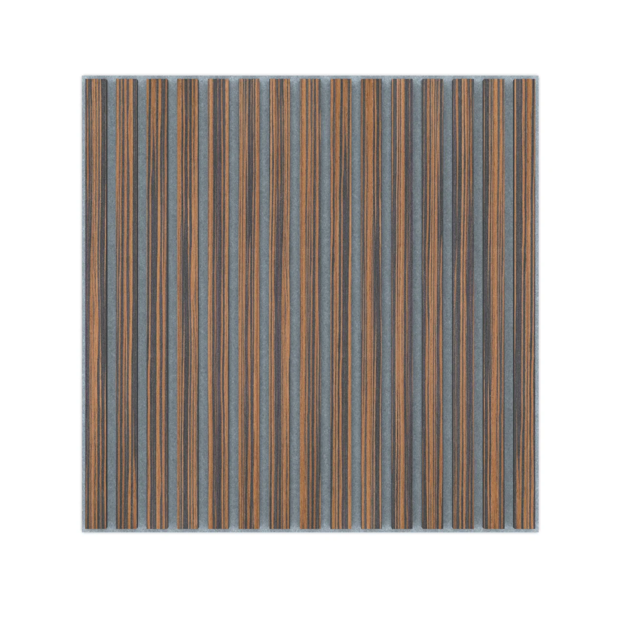 Panel Acustico 60x60 Ebano / PET Gris