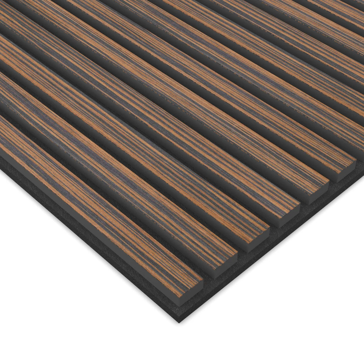 Panel Acustico 60x60 Ebano / PET Negro