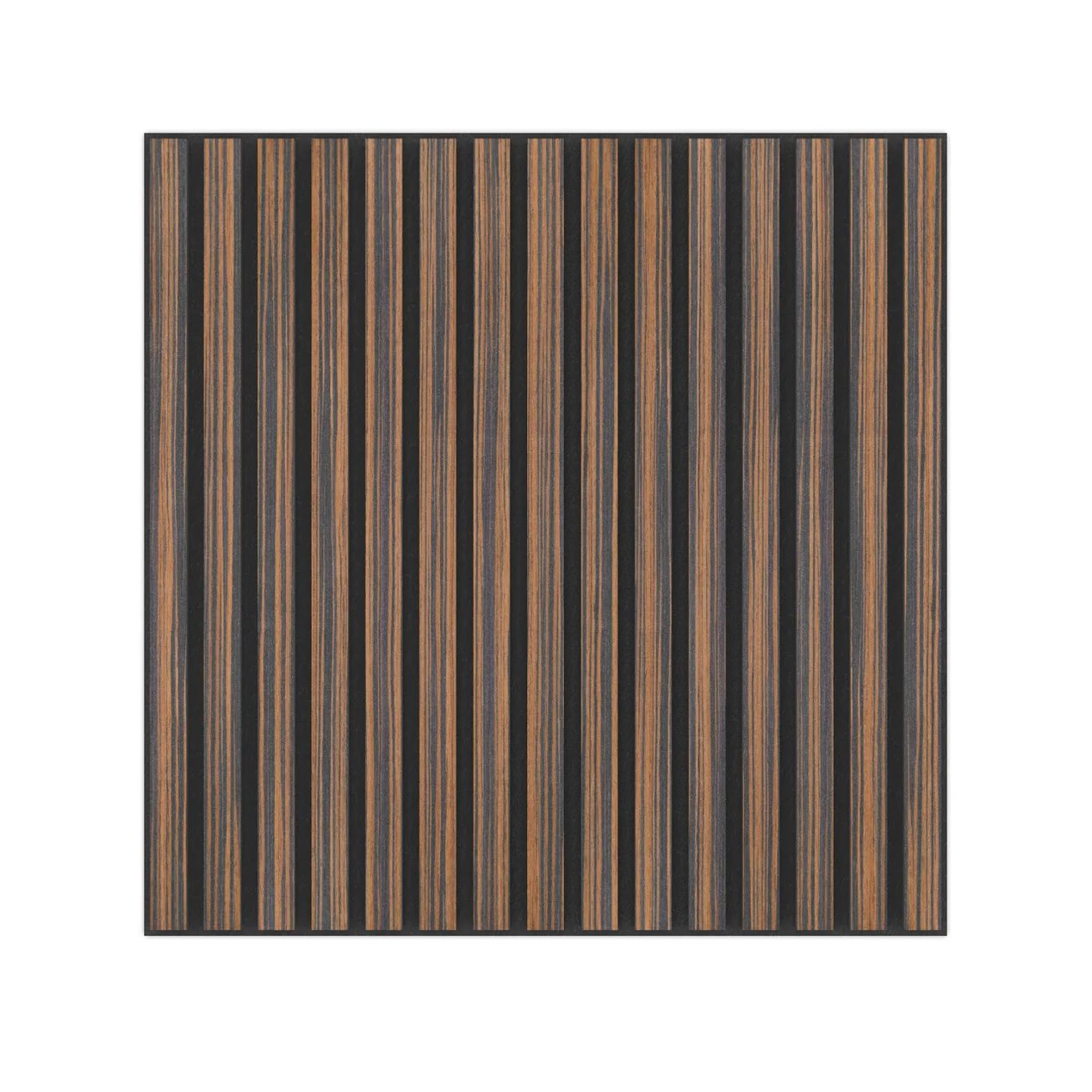 Panel Acustico 60x60 Ebano / PET Negro