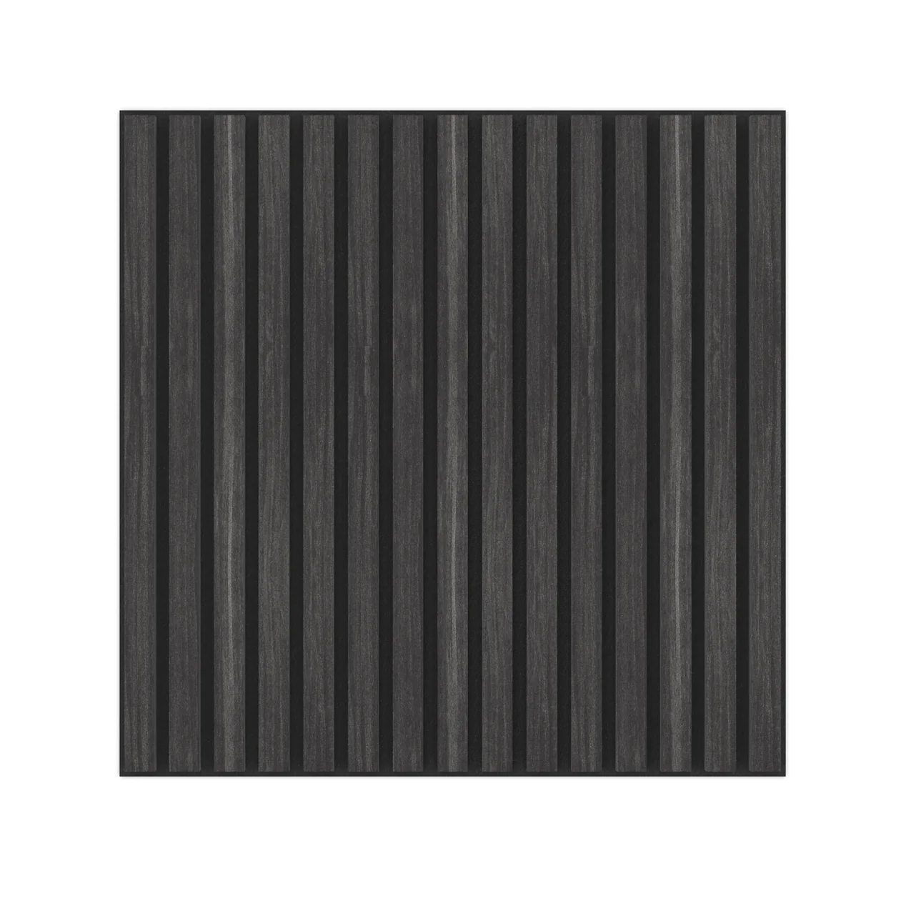 Panel Acustico 60x60 Encina Negra / PET Negro