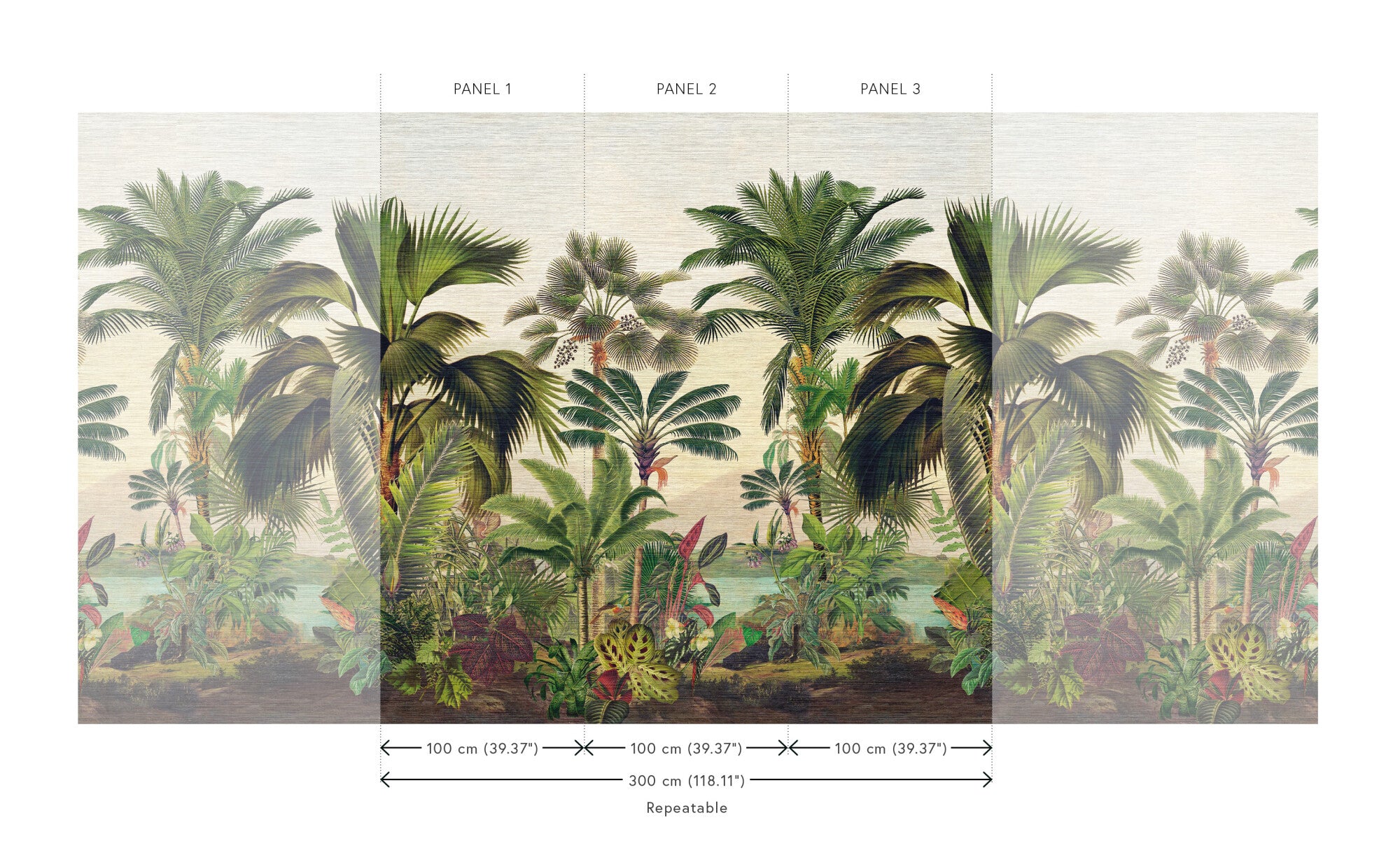 Papel Mural - Reverie Tropicale - 26770