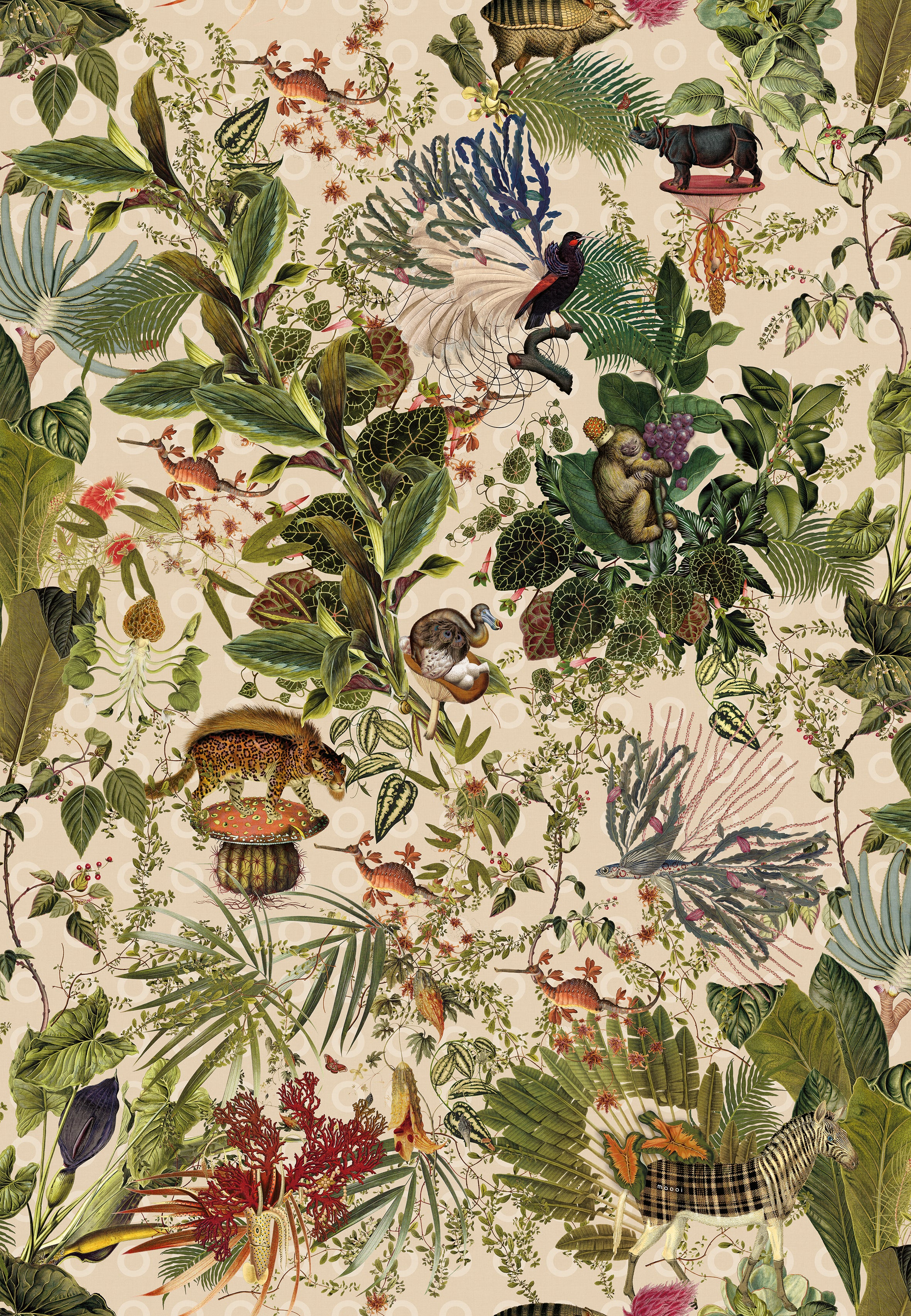 Papel Mural - Menagerie of Extinct - MO 2072