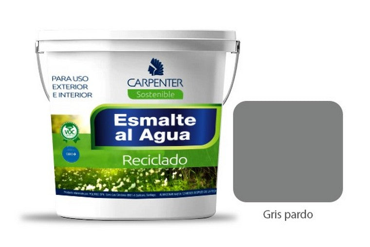 Pintura Reciclada Color Gris Pardo (Galon)
