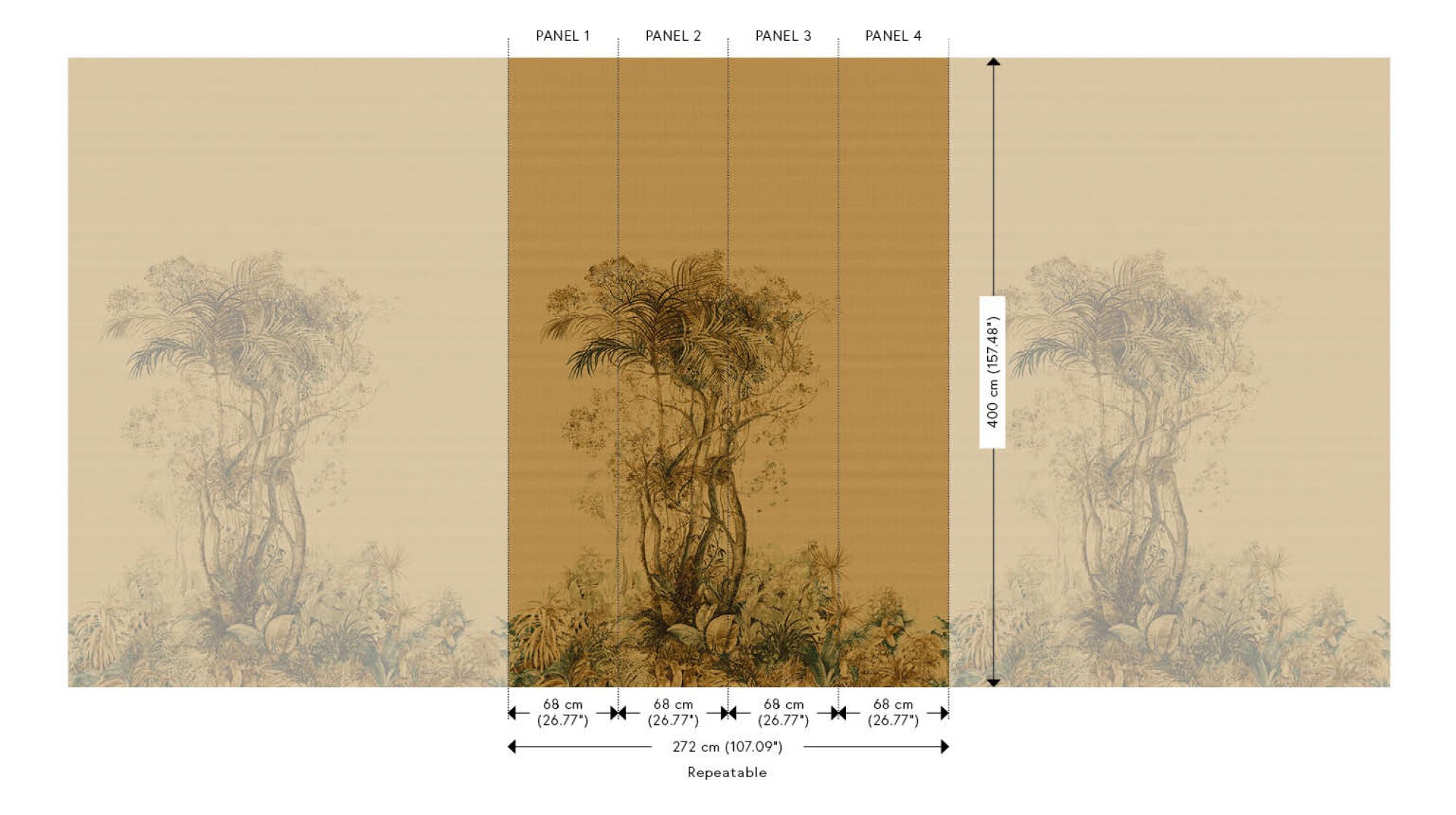 Papel Mural - Tropic - 75501