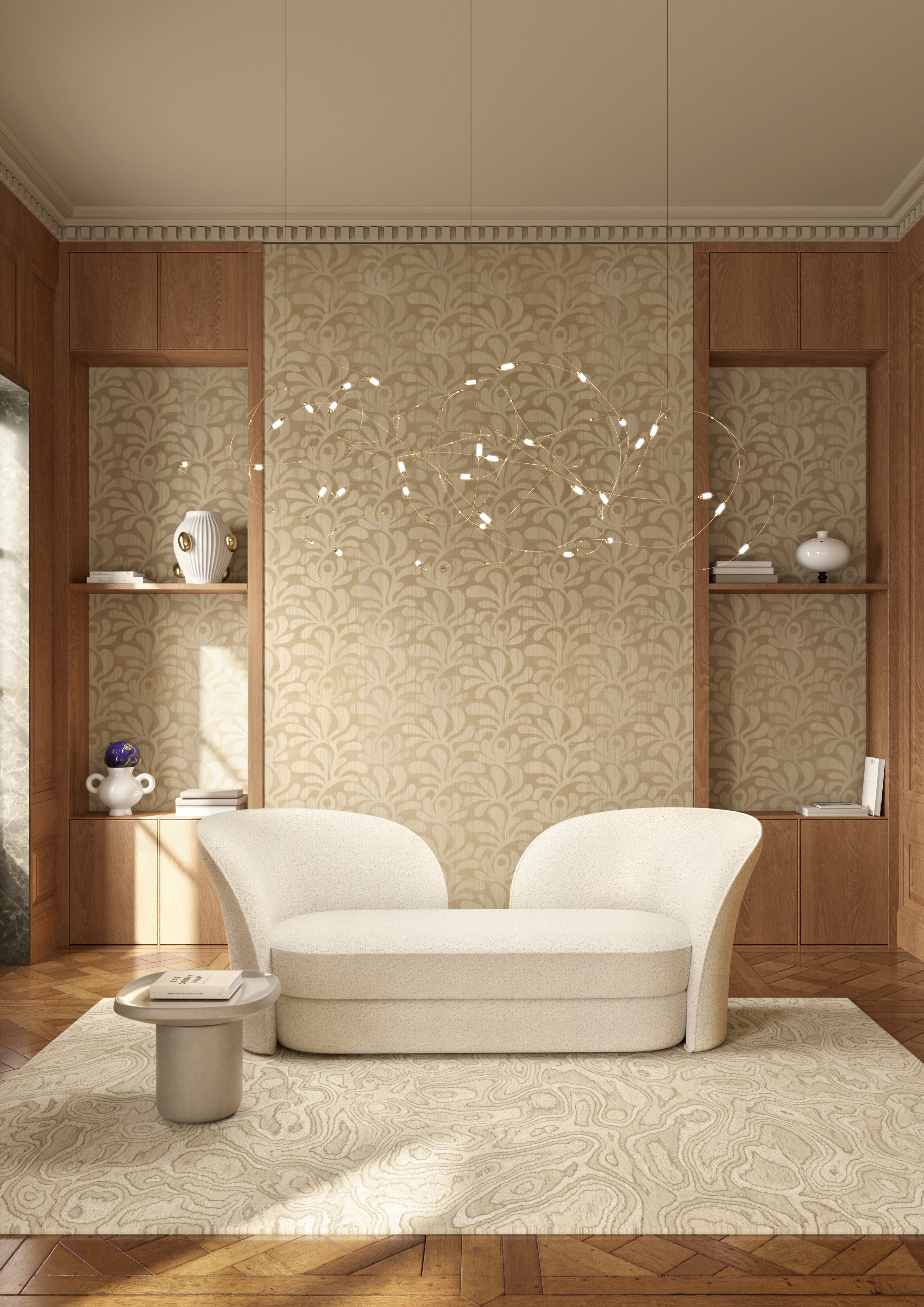 Papel Mural - Woodblock Beetle Fern - MO5020