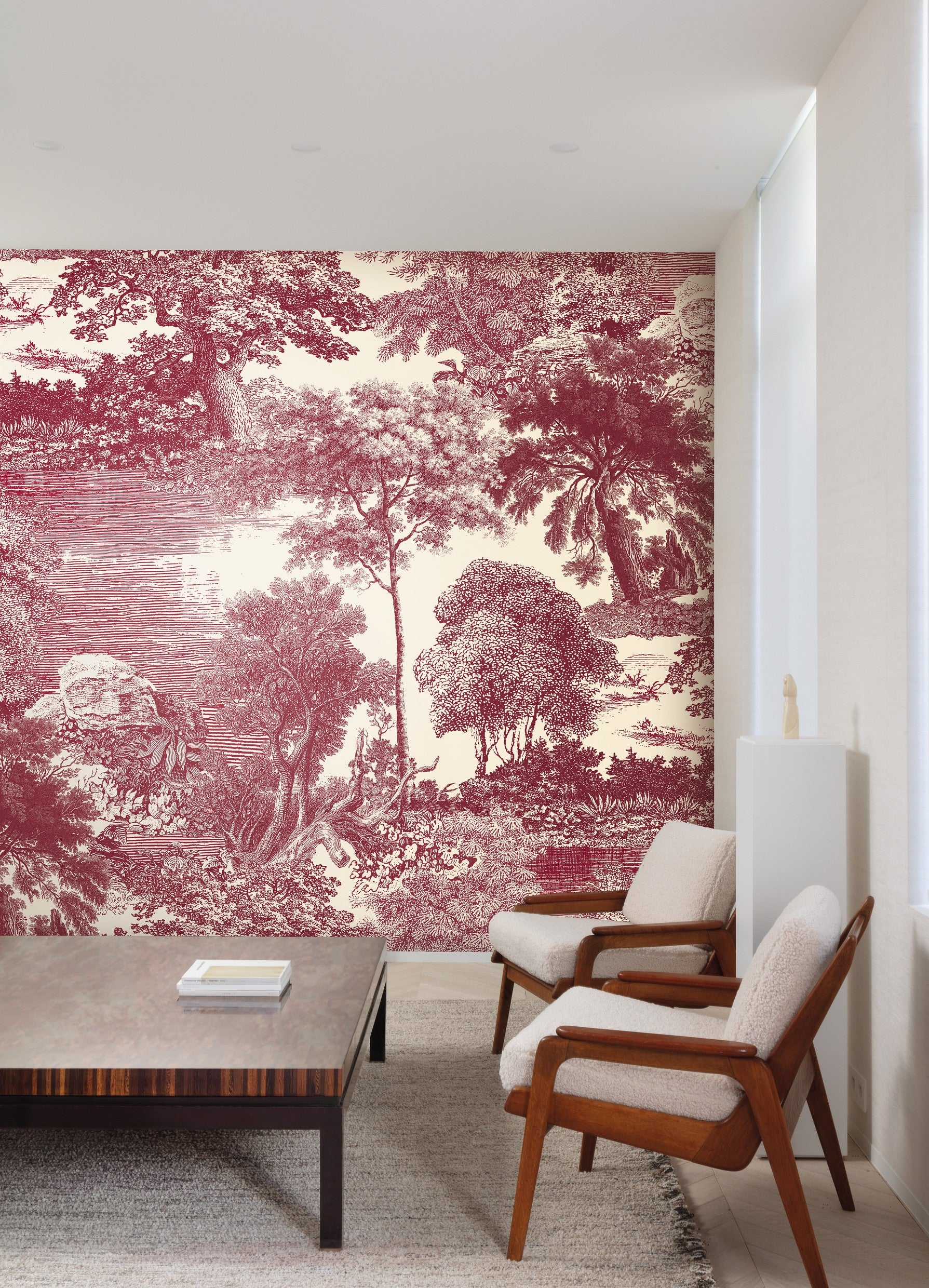 Papel Mural - Salcey Burgundy - DGSAL105X