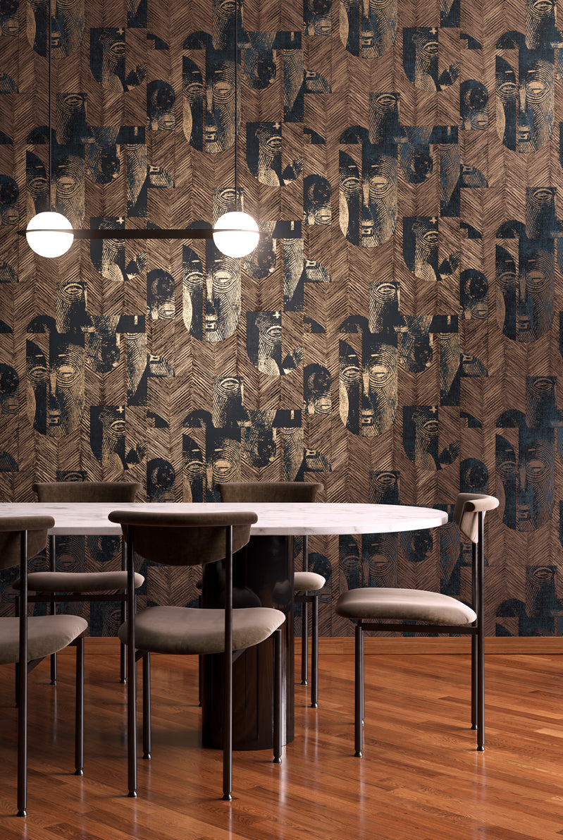 Papel Mural - Mask - TRI 301