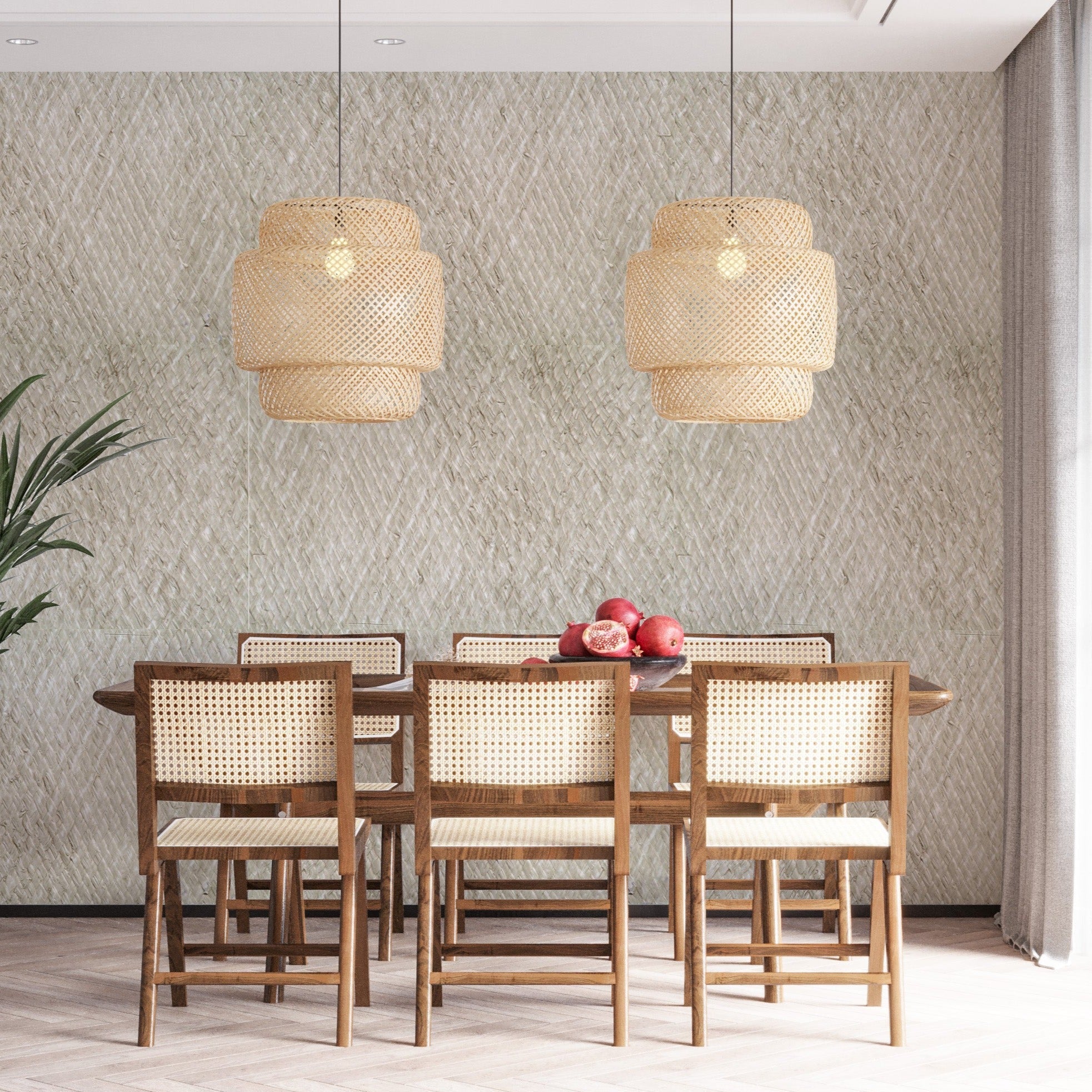 Papel Mural - Raffia Blanco Antiguo (1,25 mts)