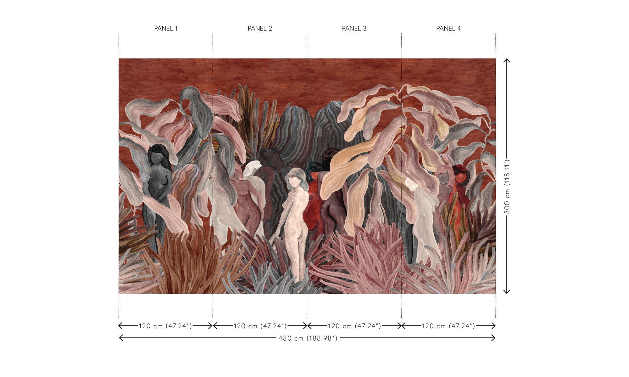 Papel Mural - Secret Silhouettes - 97720