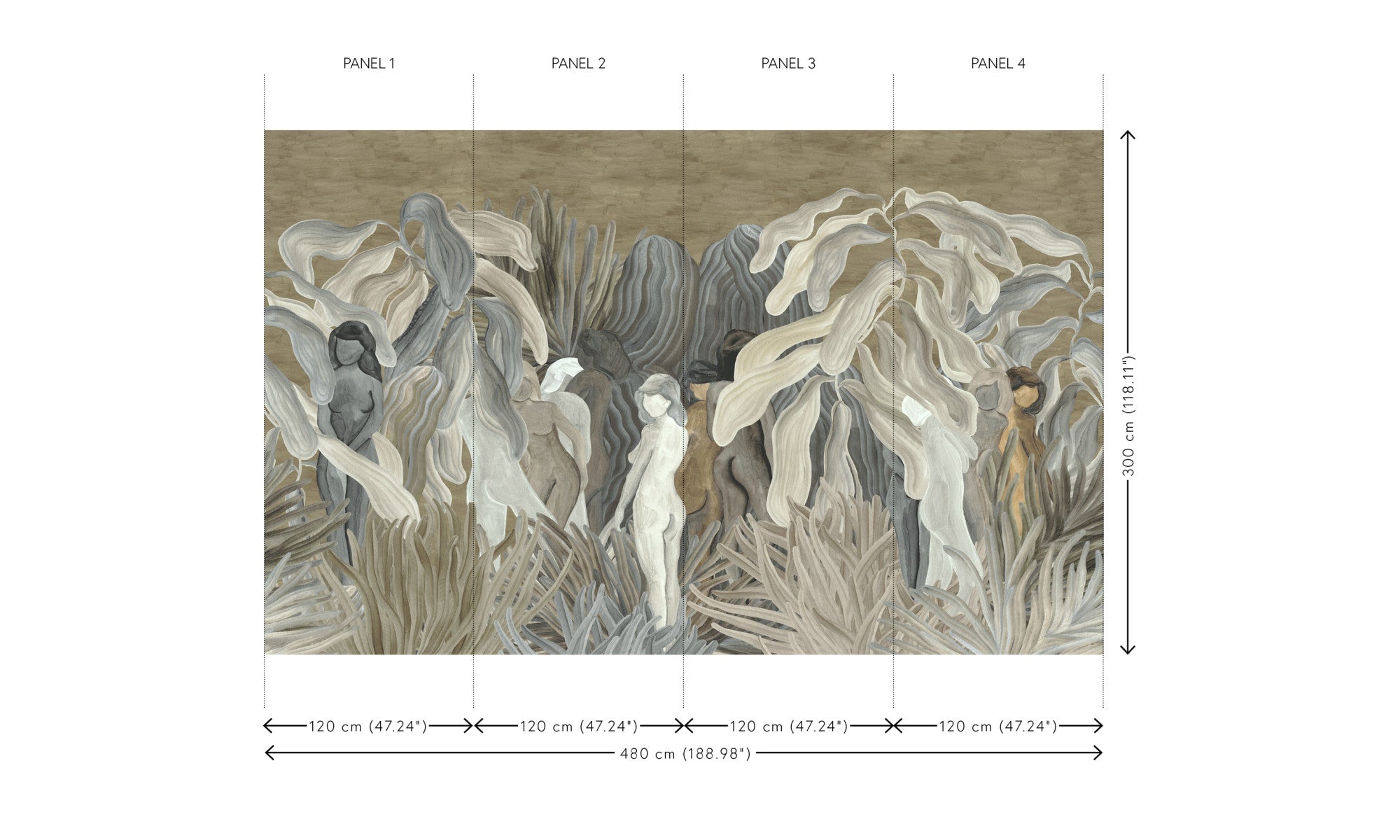 Papel Mural - Secret Silhouettes - 97721