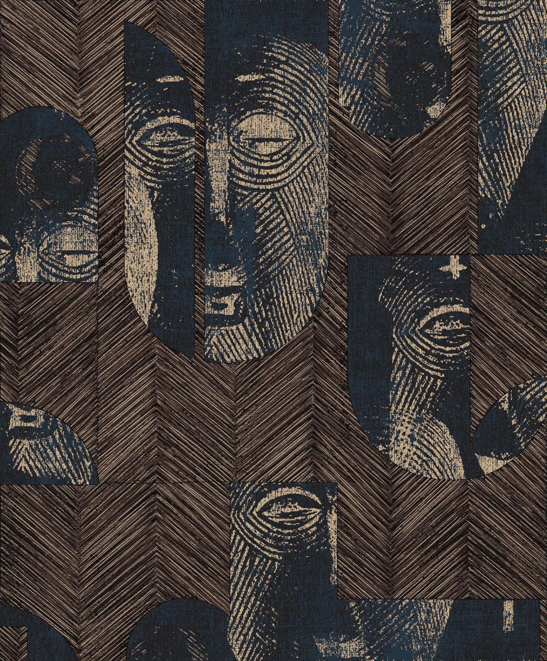 Papel Mural - Mask - TRI 301