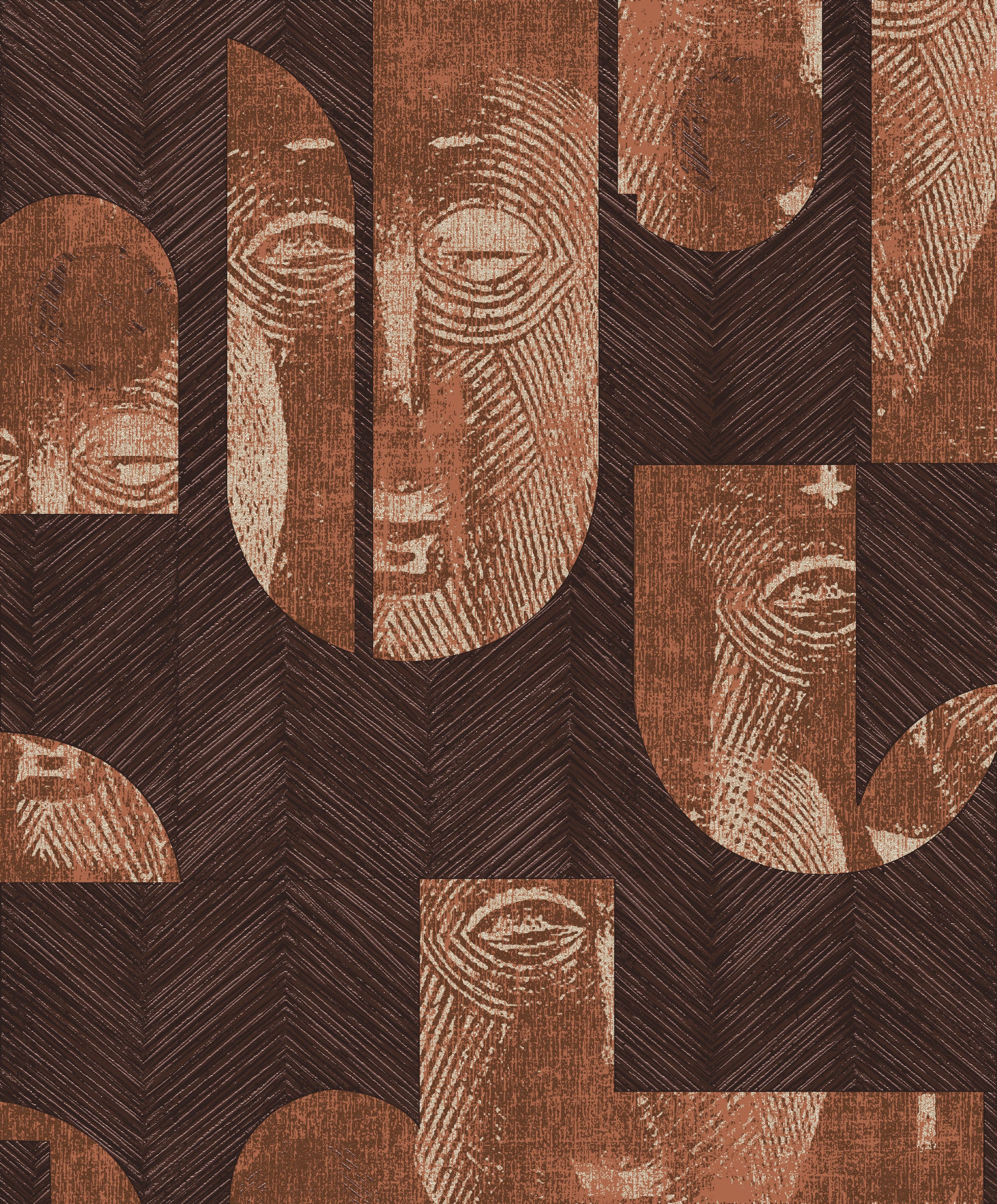 Papel Mural - Mask - TRI 302