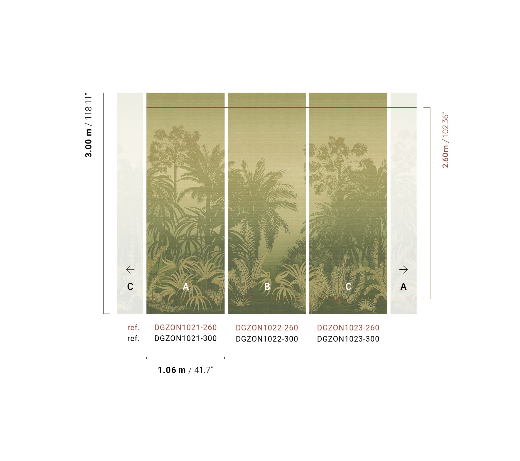 Papel Mural - Awarra Oasis - DGZON102X
