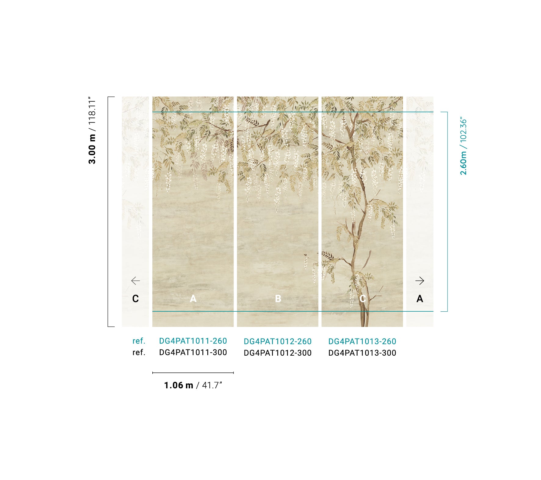 Papel Mural - Patio Linen - DG4PAT101X