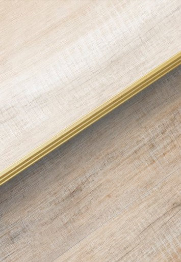 Perfil de Reducción con Rampa Aluminio Oro Mate 41x7x2000 mm