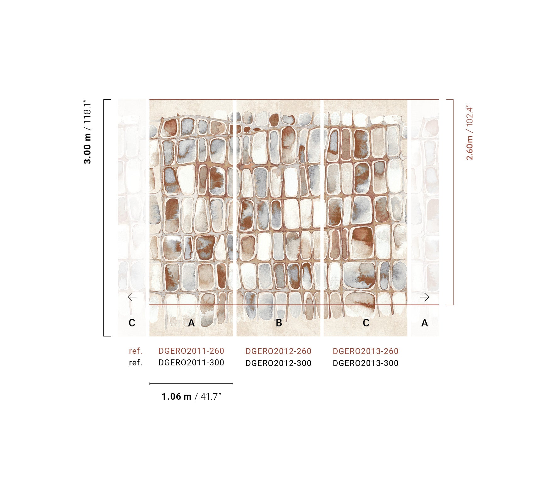 Papel Mural - Salina Russet - DGERO201X-260