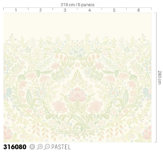Papel Mural - Posy - 316080