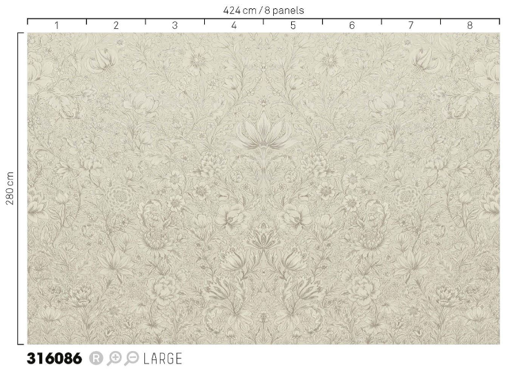 Papel Mural - Posy - 316086