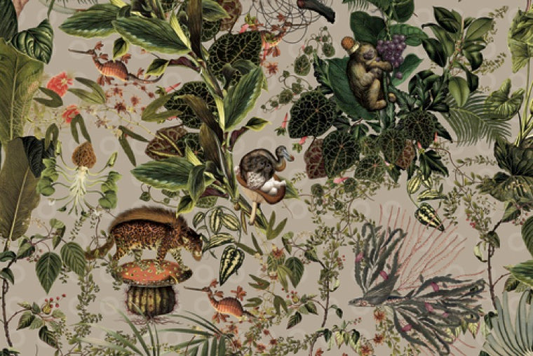 Papel Mural - Menagerie of Extinct - MO 2073