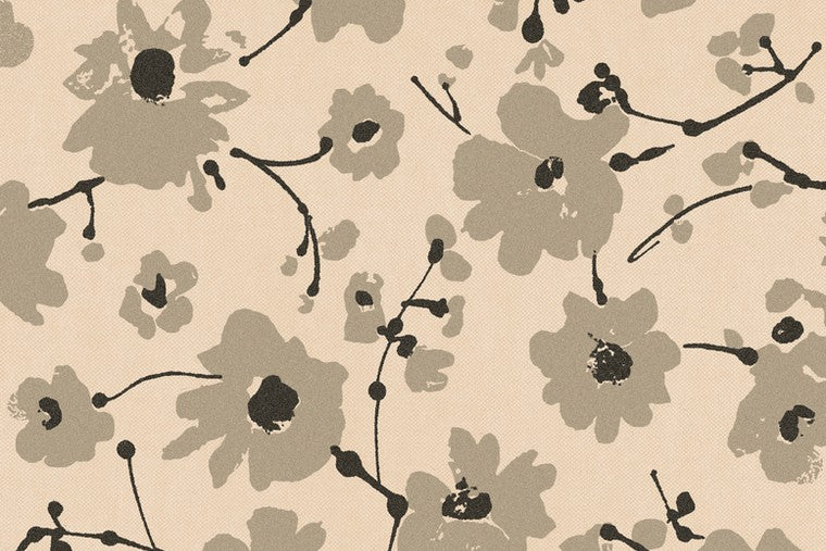 Metal Velvet Flower and Lin - 18008