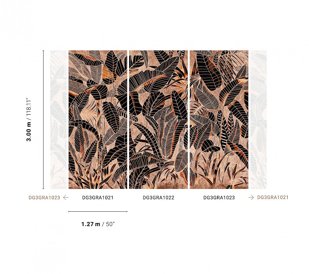 Papel Mural - Grafite Night - DG3GRA102X