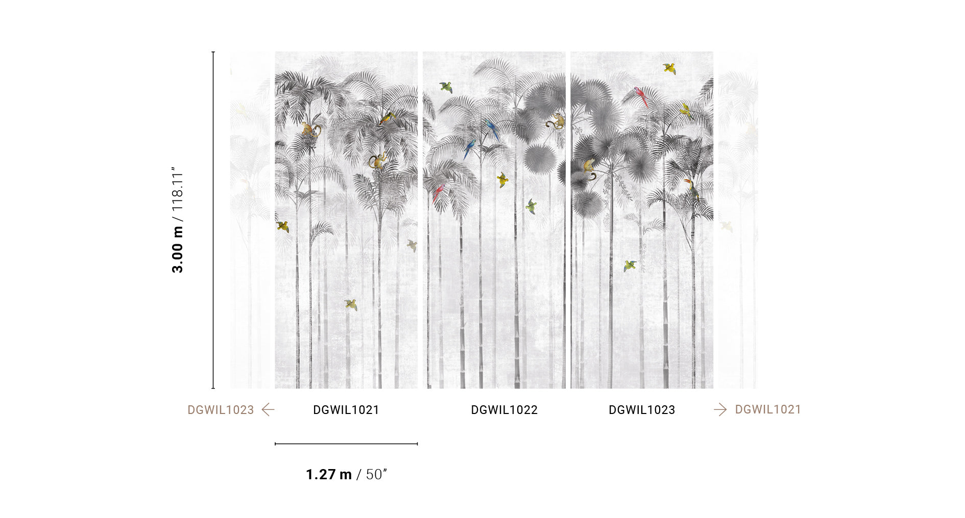 Papel Mural - Jungle - DGWIL 102X