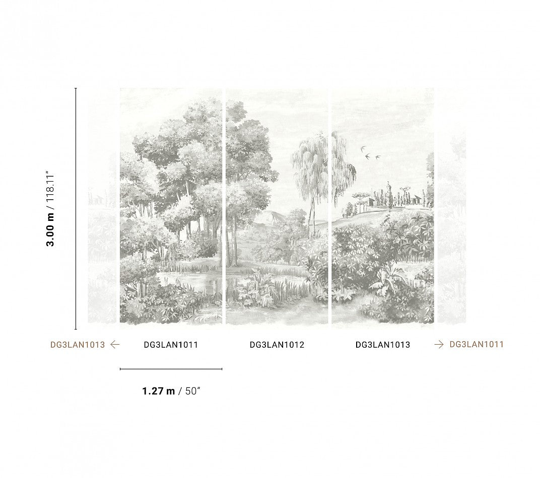 Papel Mural - Landscape Crayon - DG3LAN101X