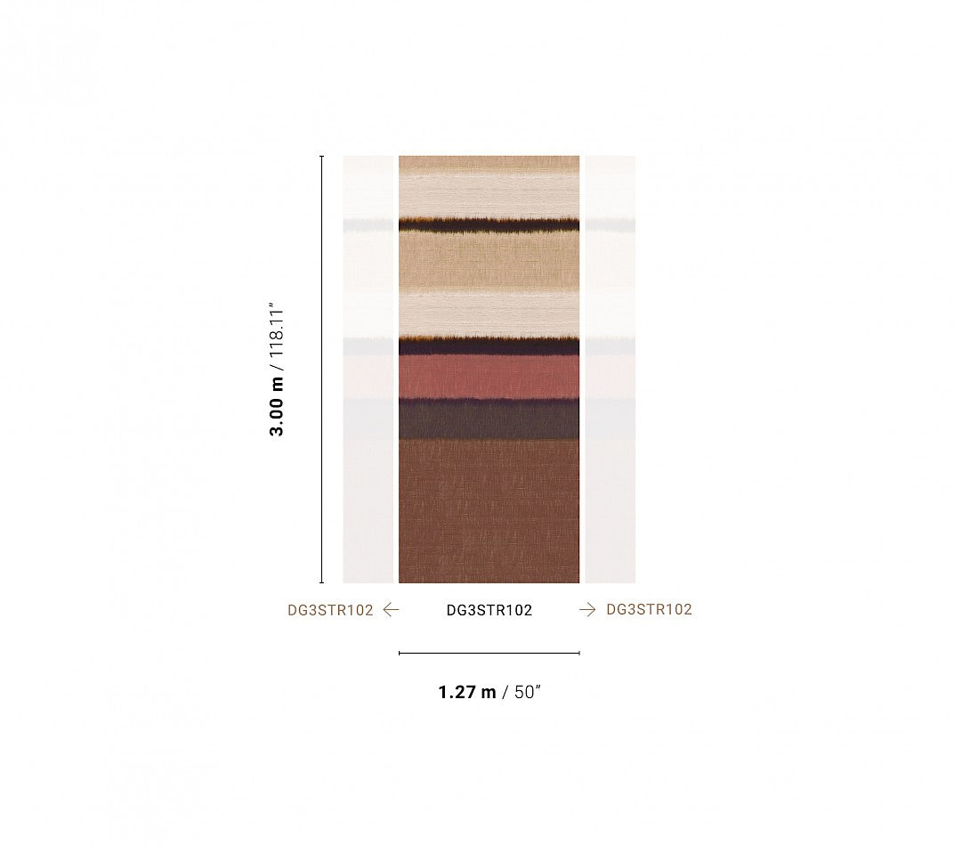 Papel Mural - Stripe Cozy - DG3STR102