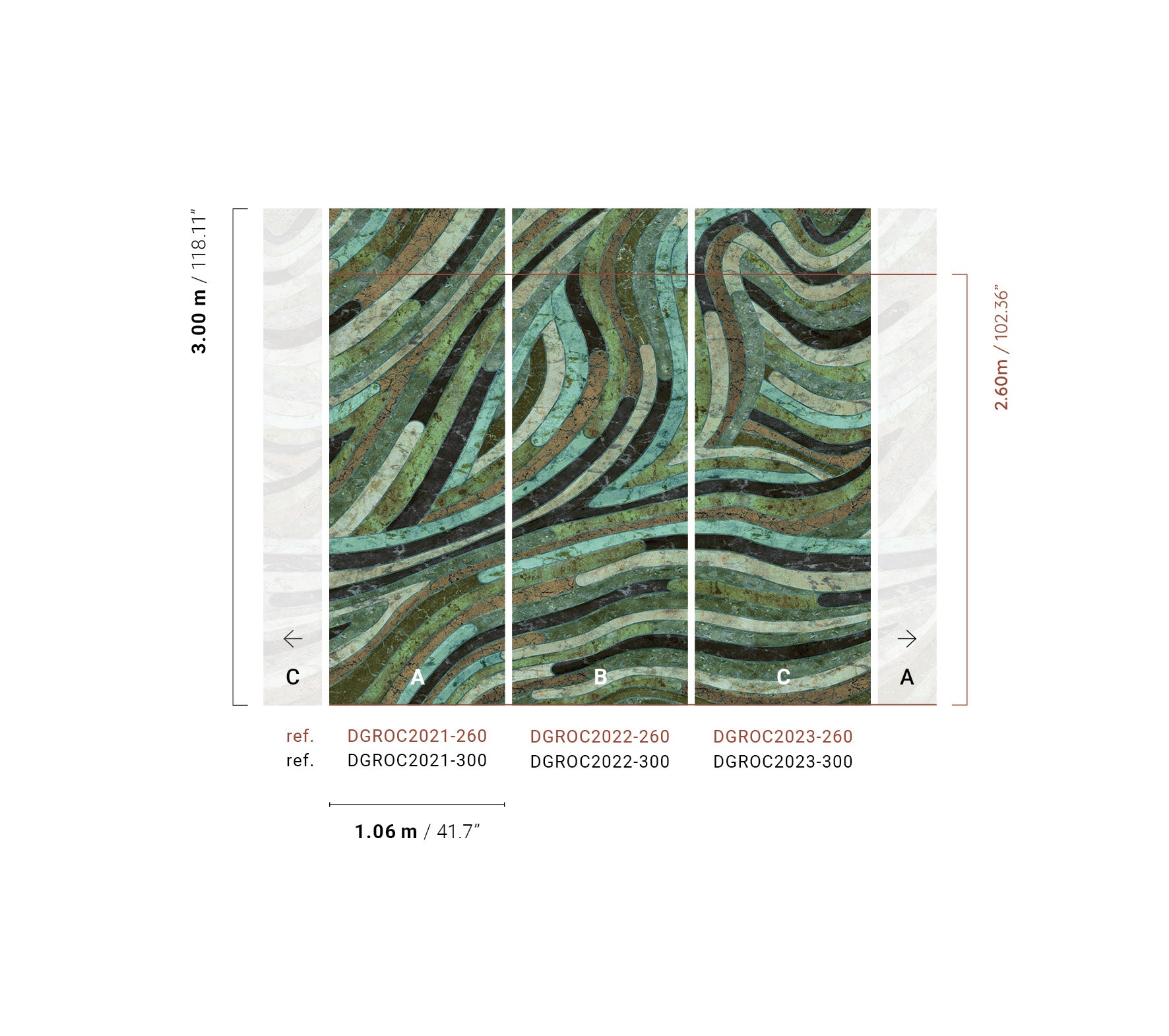 Papel Mural - Serpentine - DGROC 202X