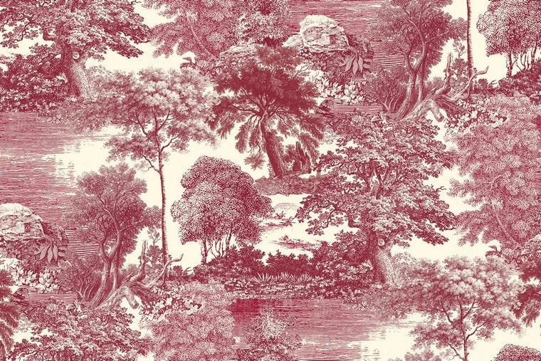 Papel Mural - Salcey Burgundy - DGSAL105X