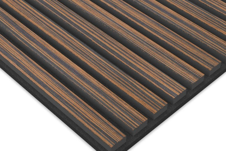 Panel Acustico 60x60 Ebano / PET Negro
