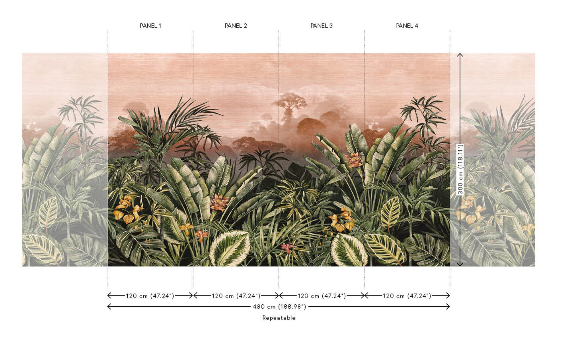 Papel Mural - Silk Road Garden - 72001