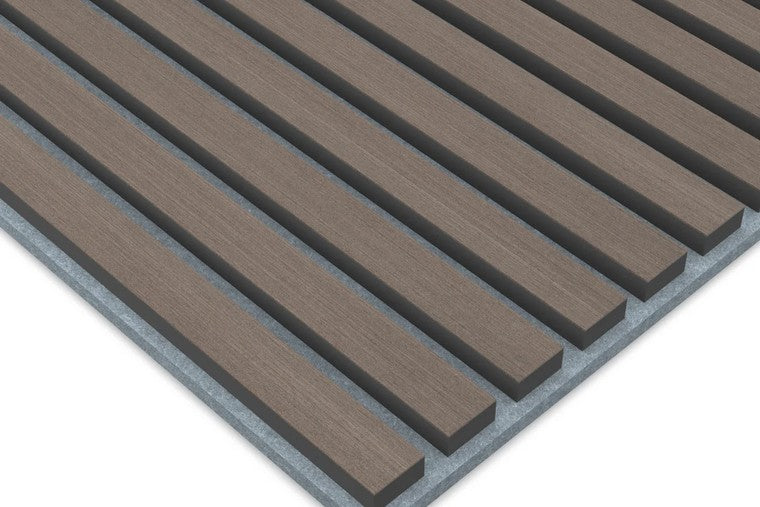 Panel Acustico 60x60 Gris Lineal / PET Gris