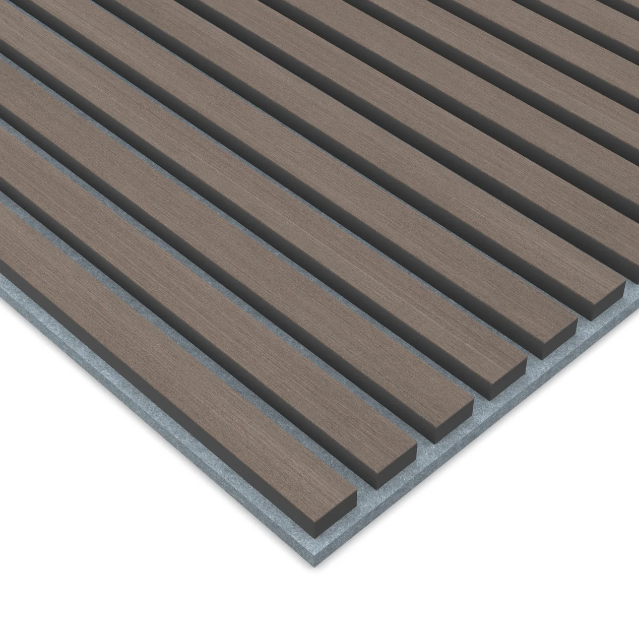 Panel Acustico 60x60 Gris Lineal / PET Gris