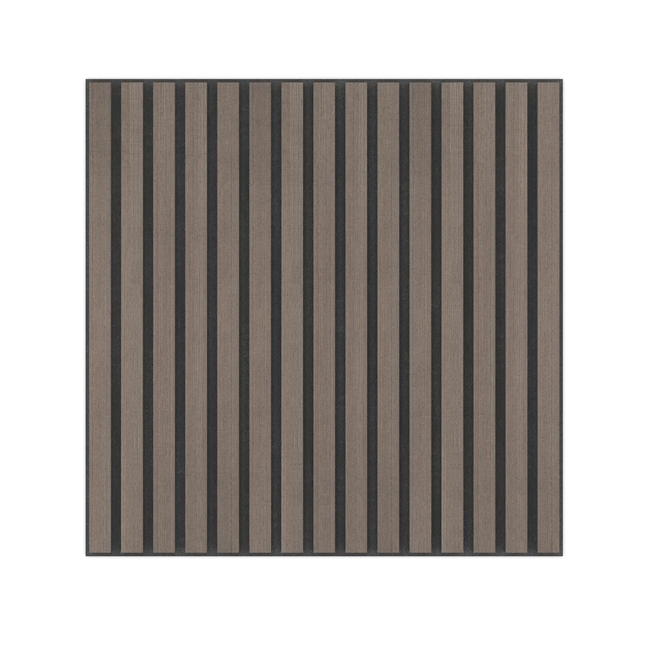 Panel Acustico 60x60 Gris Lineal / PET Negro