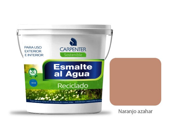 Pintura Reciclada Color Naranjo Azahar (Galon)