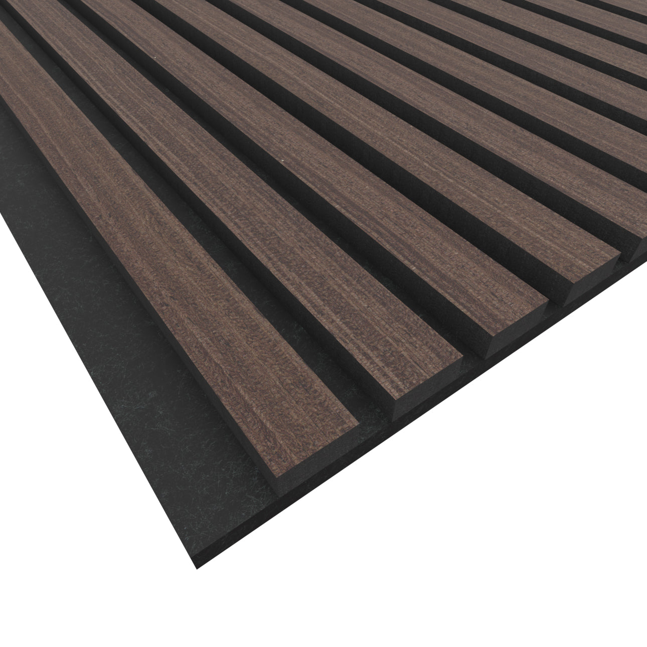 Panel Acustico Wenge / PET Negro