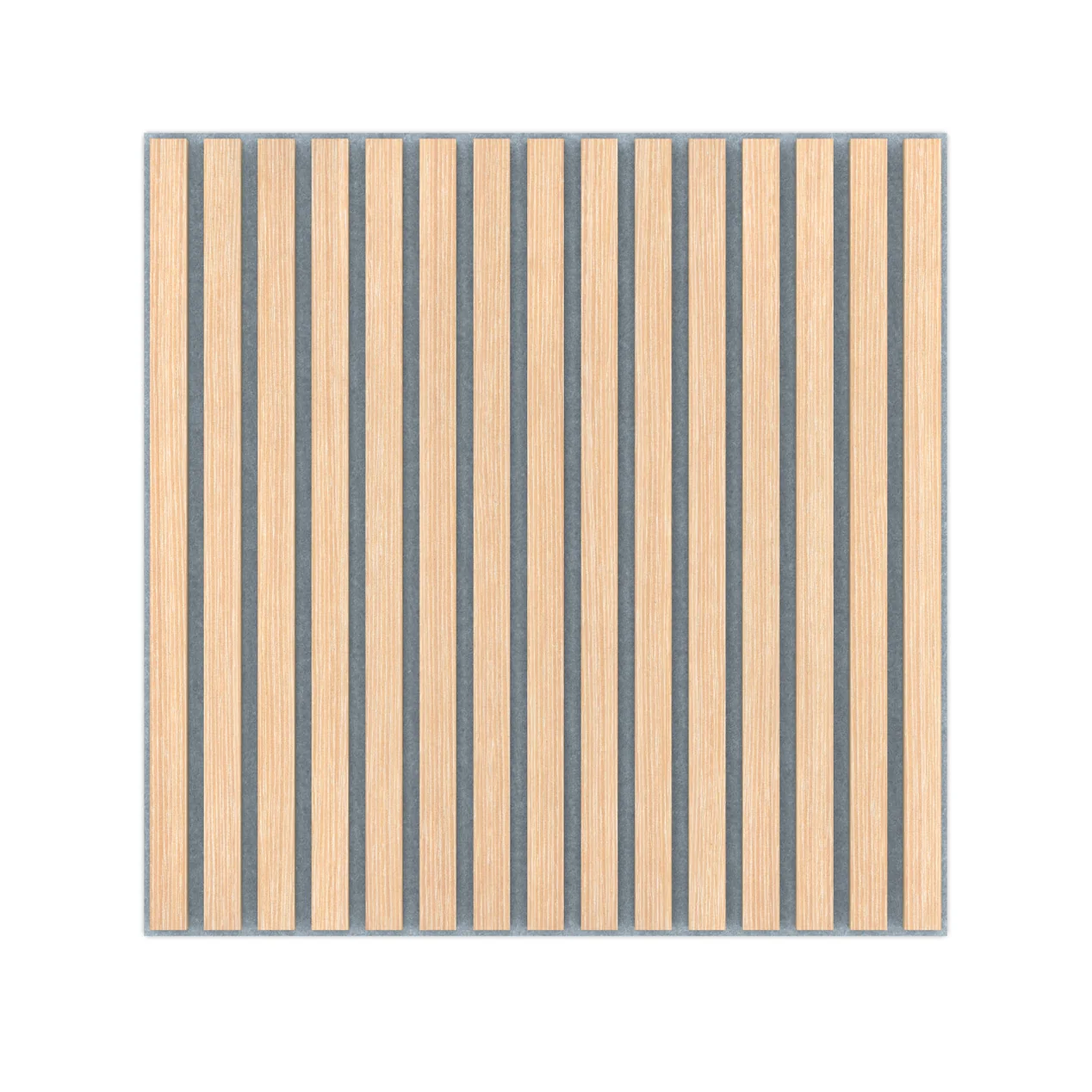 Panel Acustico 60x60 Patina Blanca / PET Gris