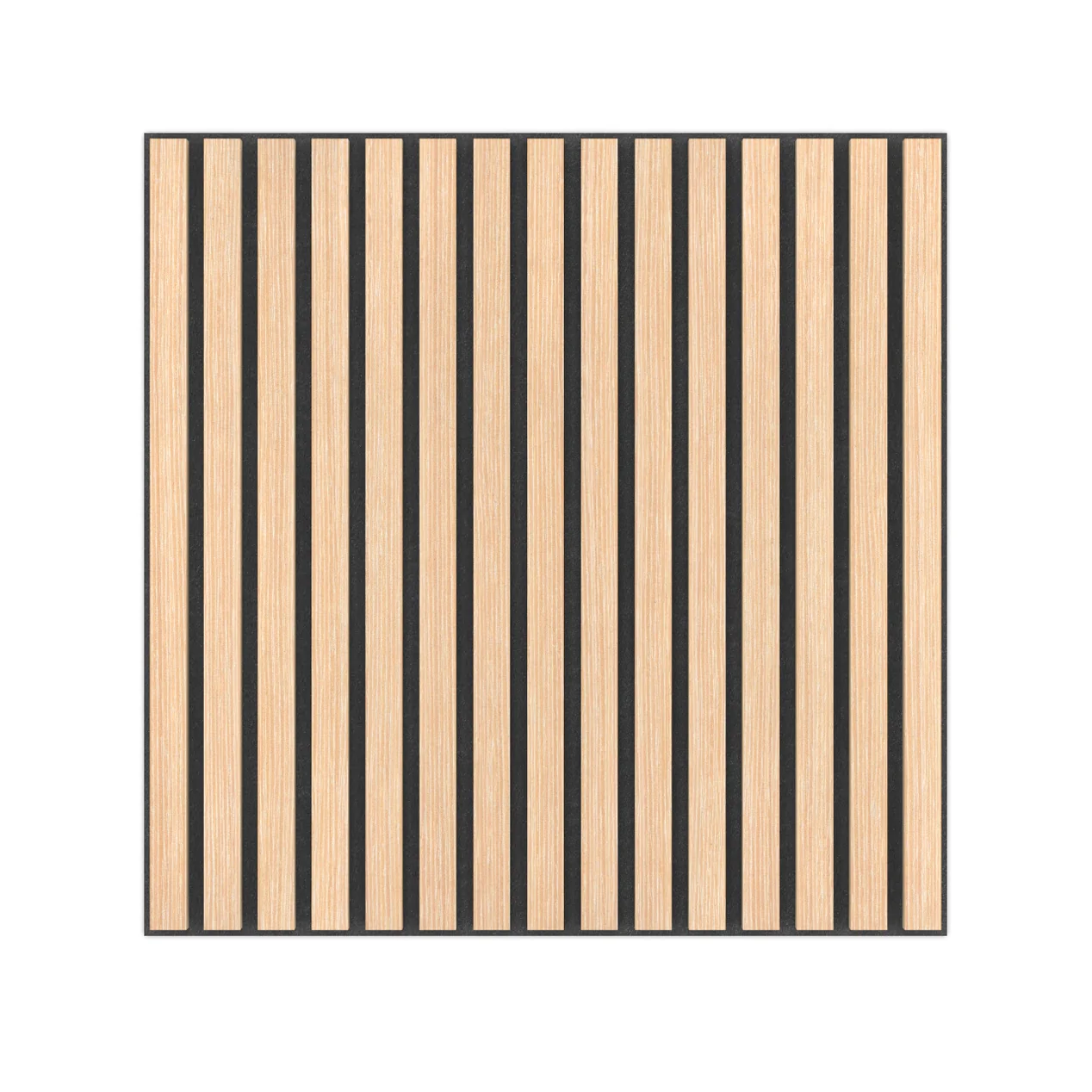 Panel Acustico 60x60 Patina Blanca / PET Negro