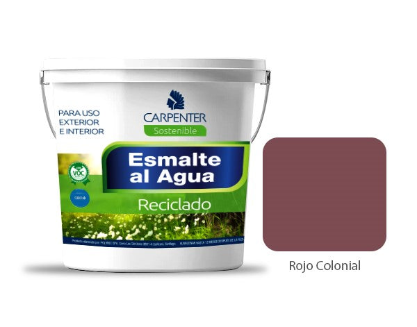 Pintura Reciclada Color Rojo Colonial (Galon)