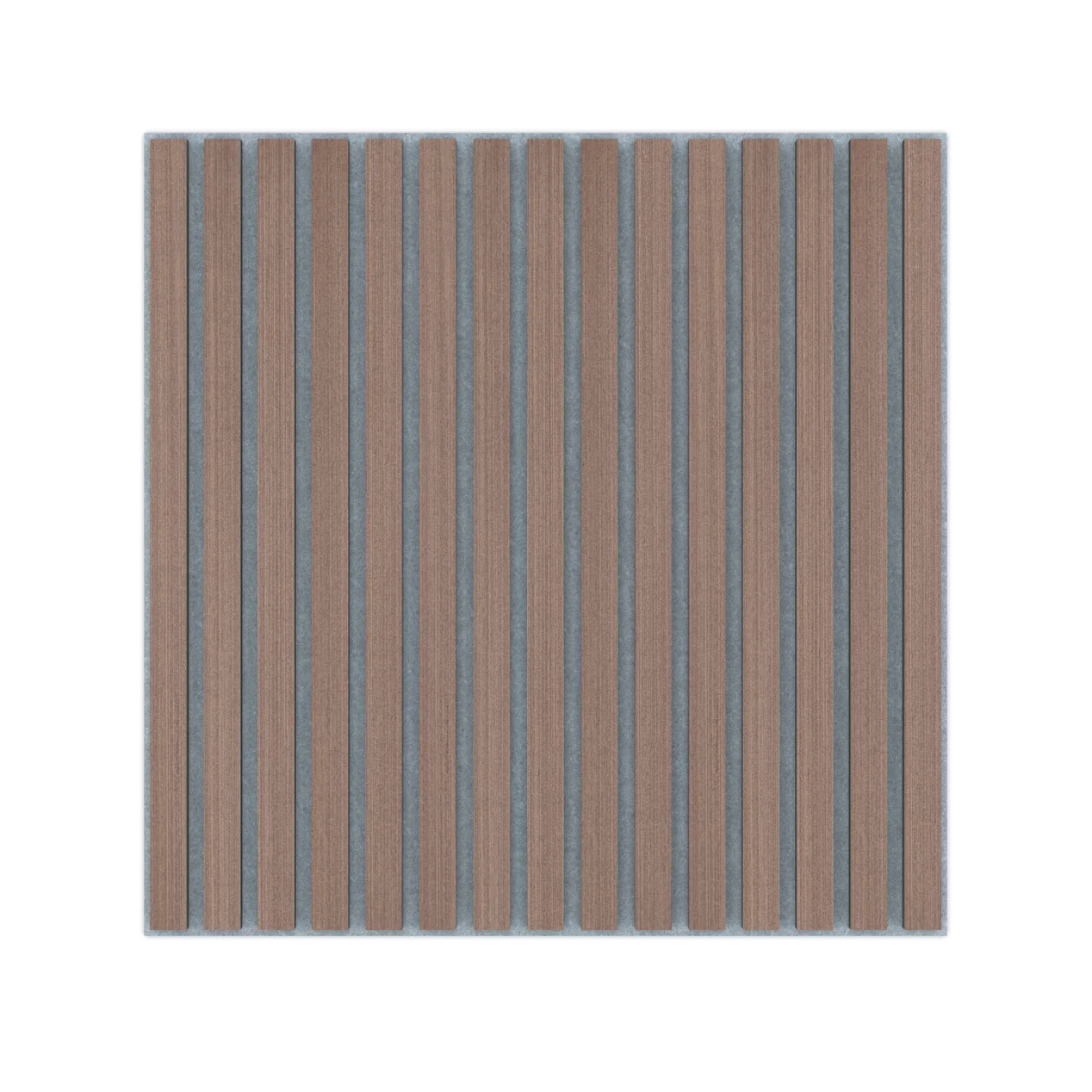 Panel Acustico 60x60 Wenge / PET Gris