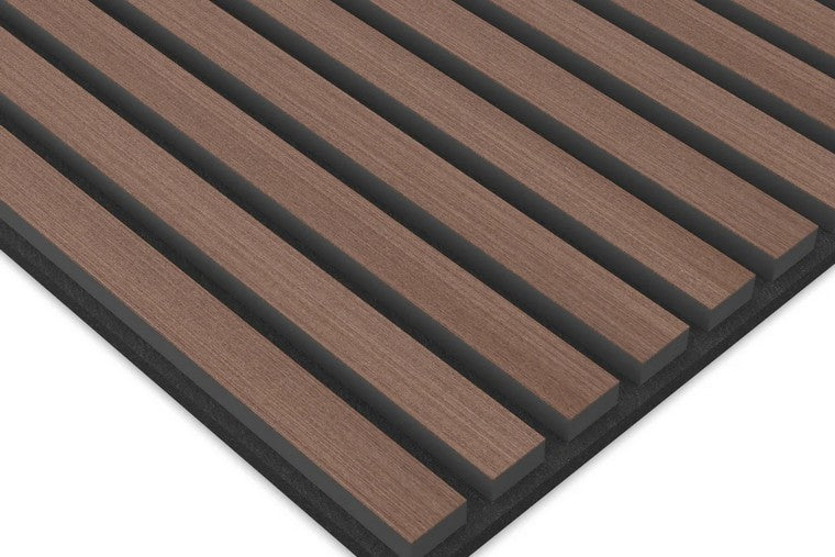 Panel Acustico 60x60 Wenge / PET Negro